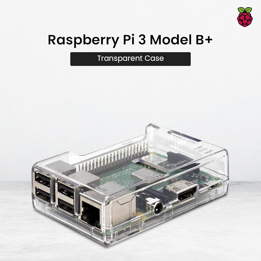 Amazon.com: sb components Raspberry Pi 3 Model B+ Transparent Case