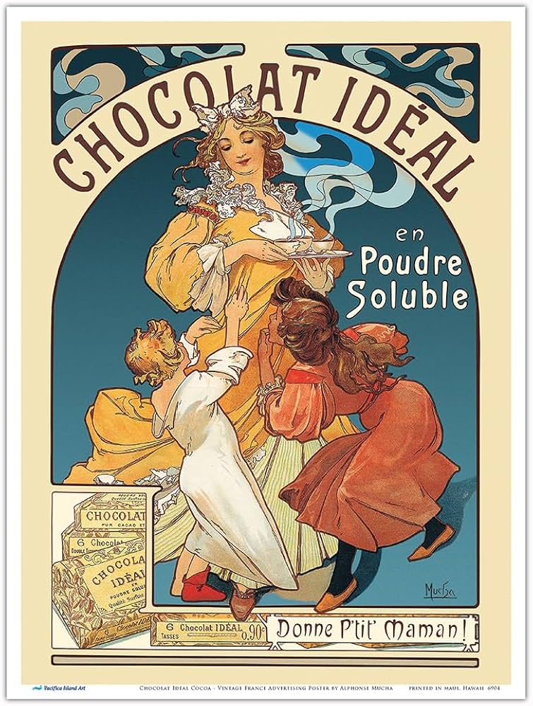 Amazon.co.jp: ショコラ イデアル ココア - アルフォンス・ミュシャ