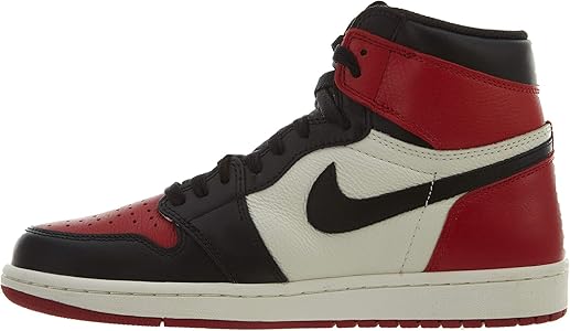 Amazon.com: Jordan Mens Jordan 1 Retro High 555088 610 Bred Toe