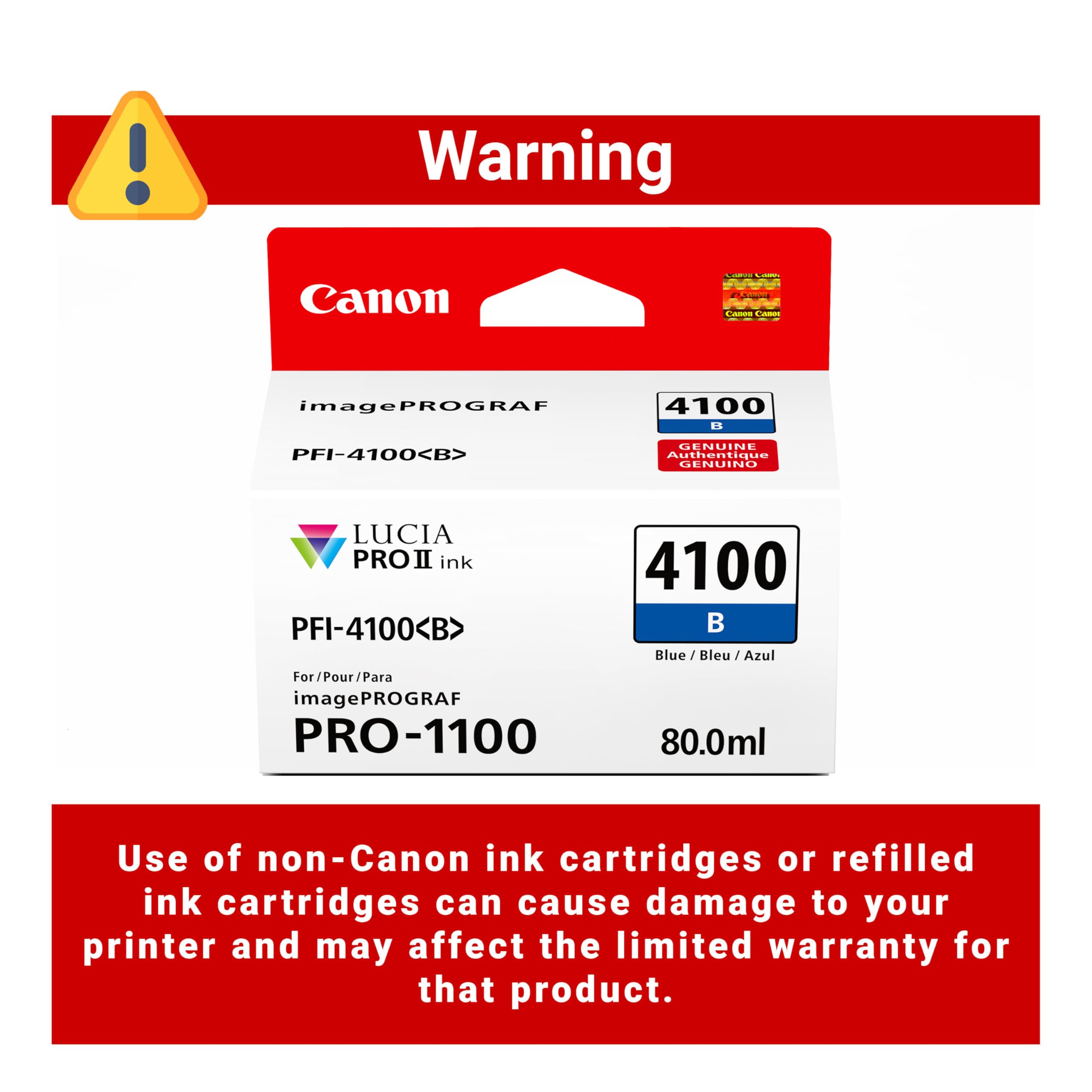 Amazon.co.jp: Canon PFI-4100 純正ブルーインクタンク imagePROGRAF