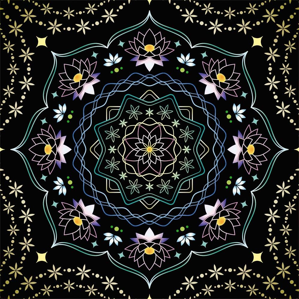 自律神経を整えるスクラッチアート 四季の花を愉しむ曼荼羅