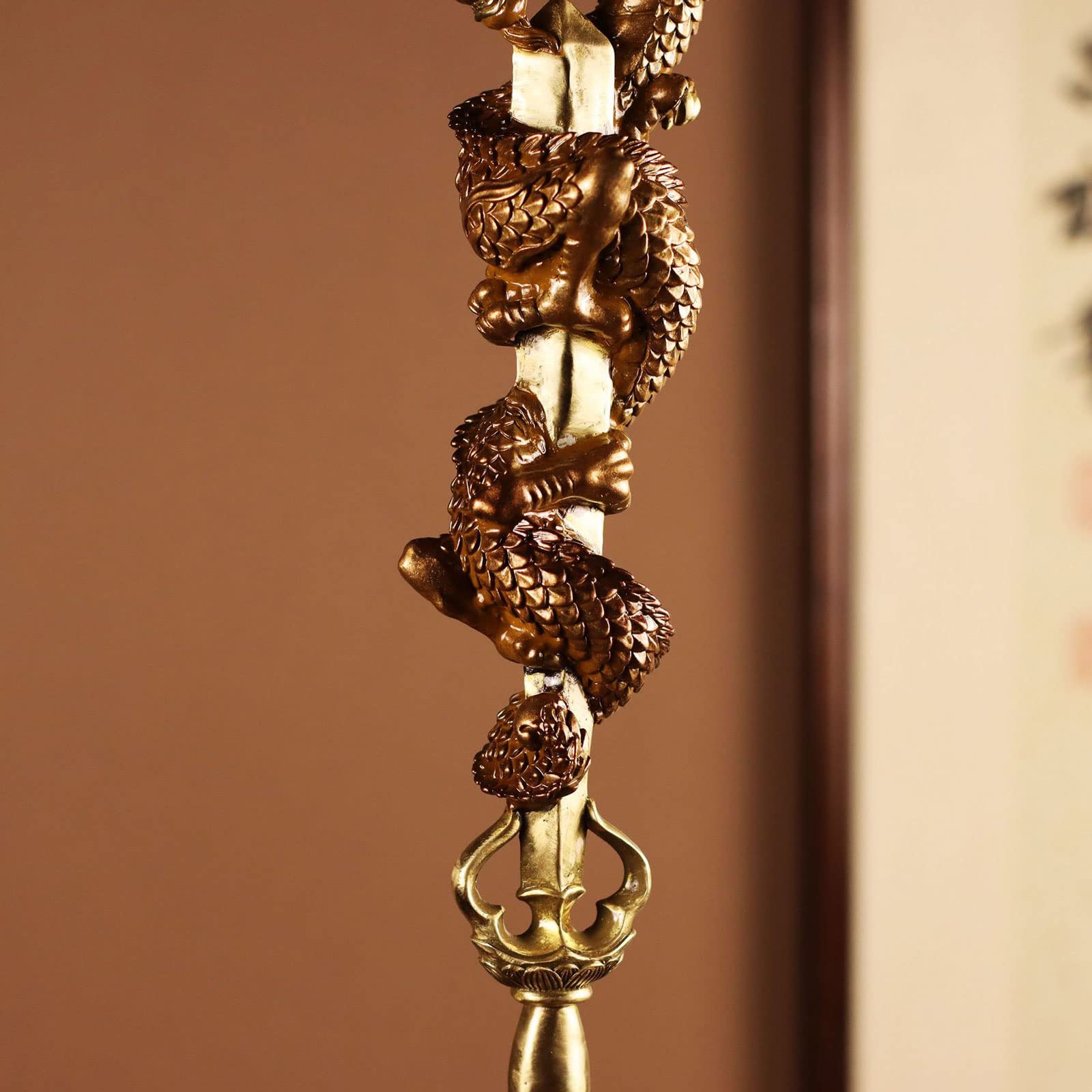 Amazon｜dsdsad 密教法具「倶利伽羅龍王」 真鍮製 倶利伽羅剣（総高