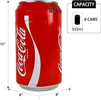 Amazon.co.jp: コカ・コーラ ミニ冷蔵庫 - 寝室/オフィス用冷蔵庫