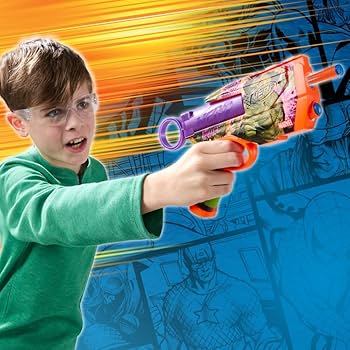 Amazon.com: Nerf Marvel Hulk Dart Blaster | 4 Nerf N1 Foam Darts