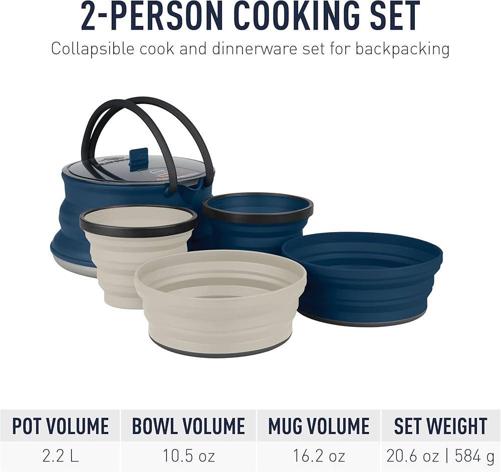 Amazon.com : Sea to Summit X-Set 2-Person Collapsible Camping