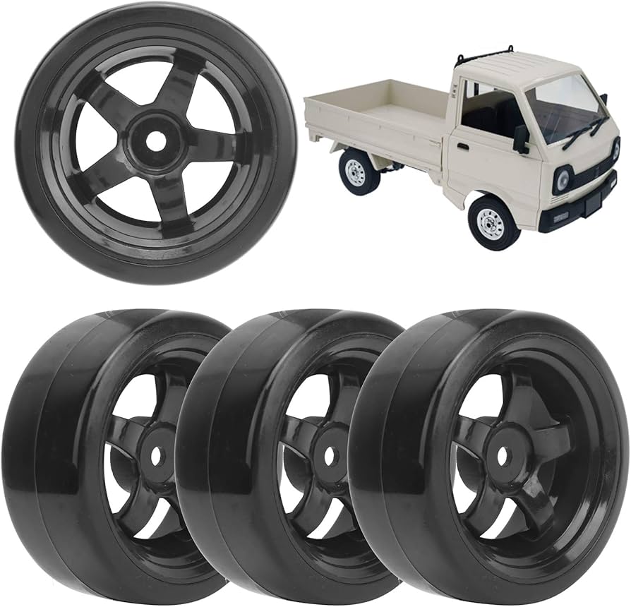 Amazon | RCドリフトタイヤ、4個63mm RCラバー滑り止めタイヤドリフト