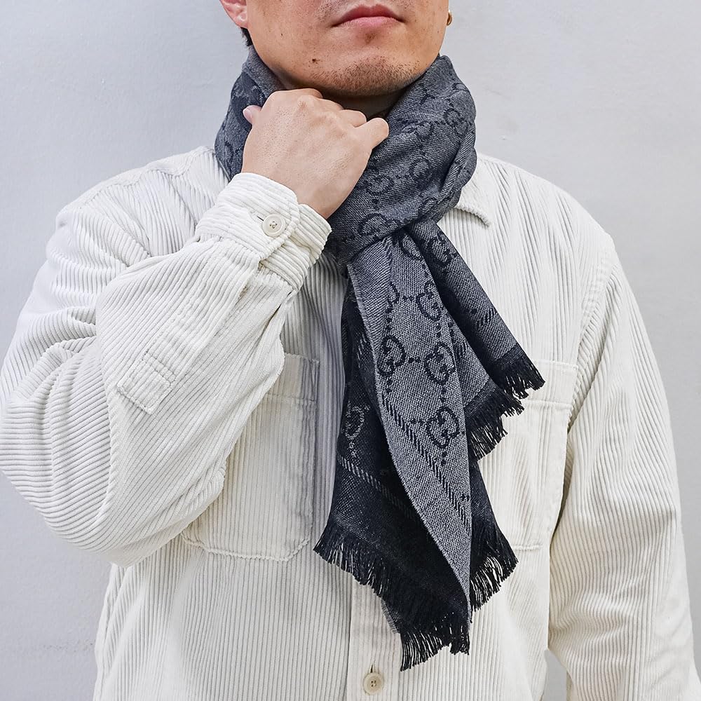 Amazon | [グッチ] 厚手ストール マフラー メンズ レディース 男女兼用