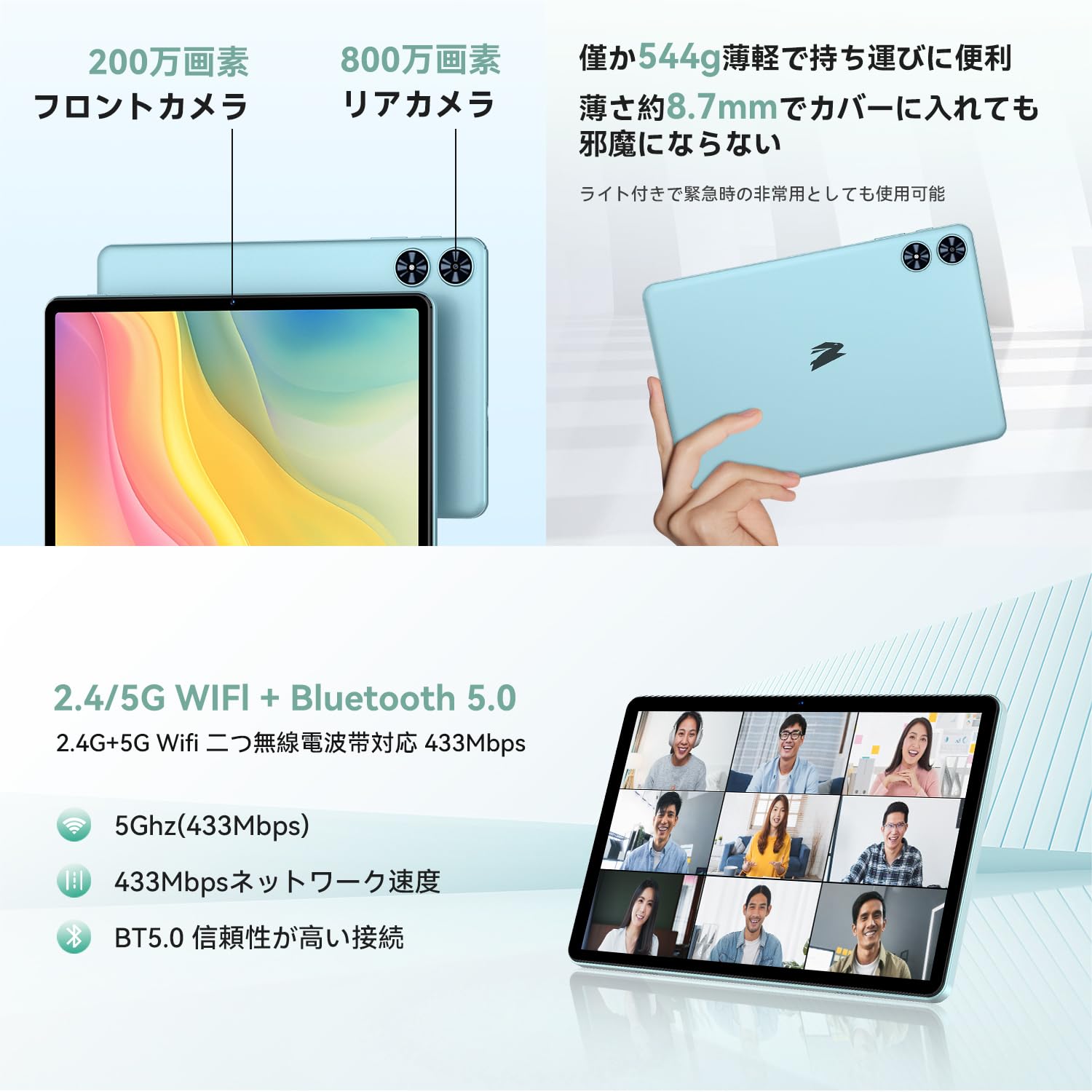 Amazon.co.jp: android16 タブレット 10インチ 2026最新 wi-fiモデル