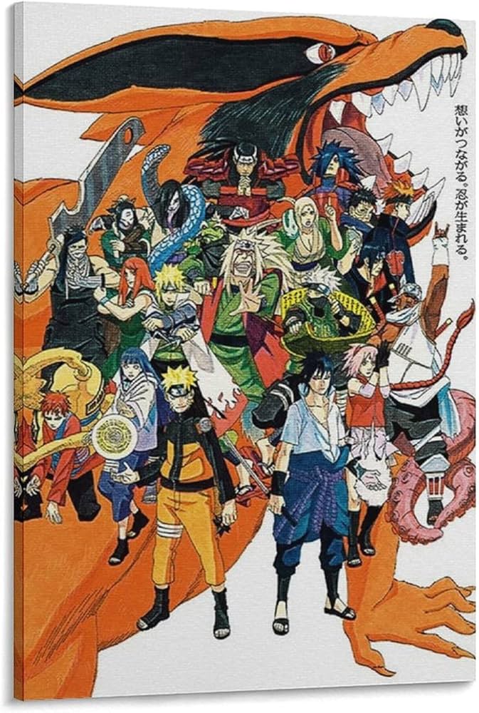 Amazon.co.jp: NARUTO -ナルト- アニメ キャンバスアート ポスターと