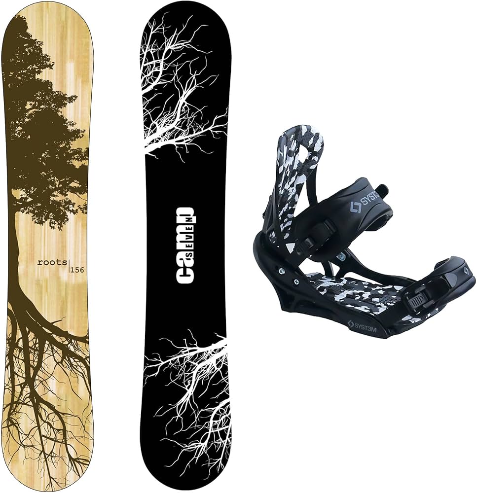 Amazon.com : New Camp Seven Roots CRC Snowboard +APX Bindings