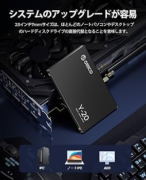 Amazon | ORICO Y20 2TB 内蔵型SSD 2.5インチ 7mm 3D NAND採用 SATAIII