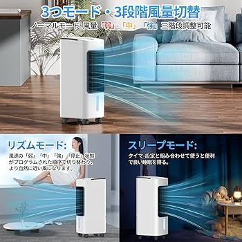 Amazon.co.jp: Tophappy 冷風扇 冷風機 【2025年新登場＆6L大容量＆3