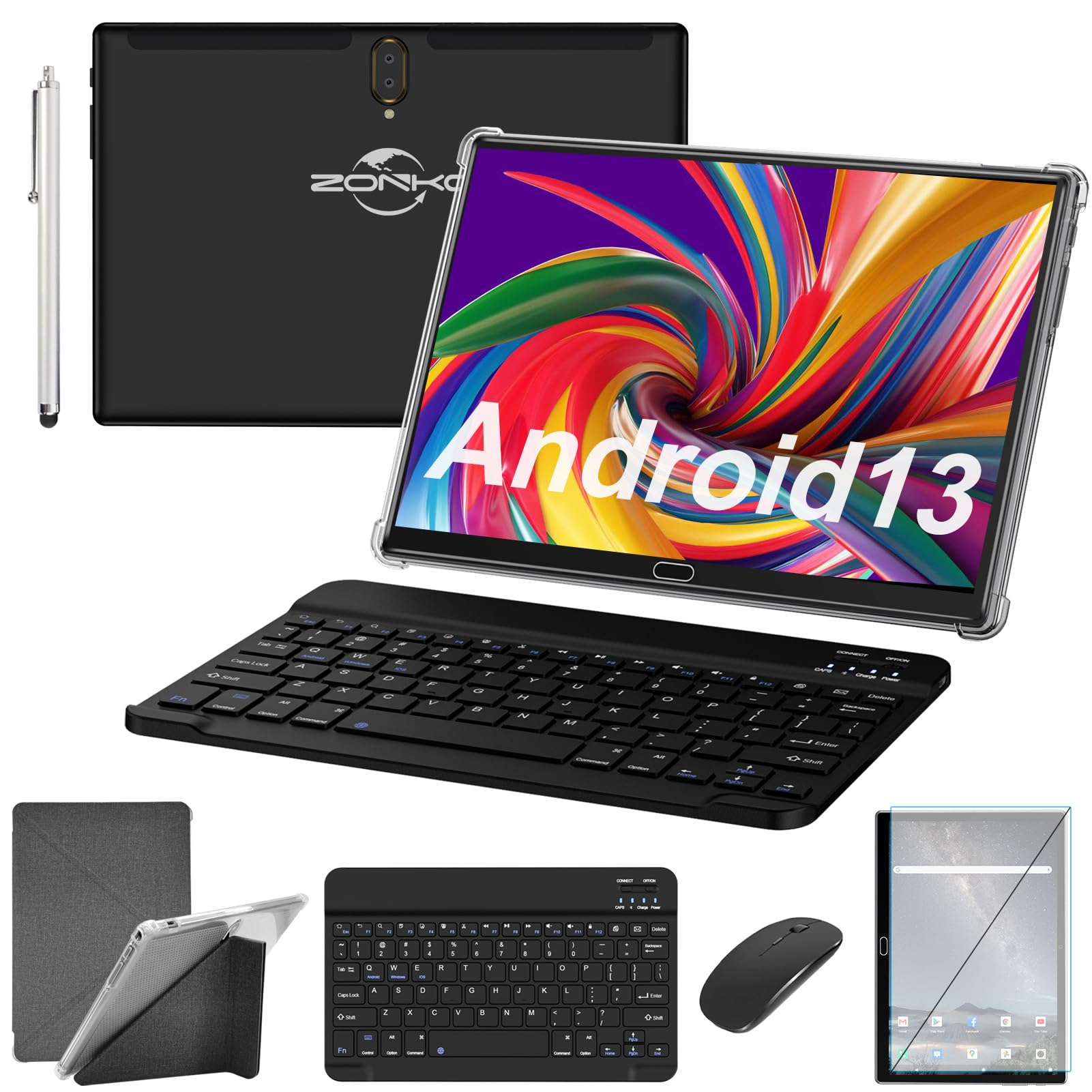 Amazon.co.jp: 【2024 Android 13】タブレット10.1インチWI-FIモデル