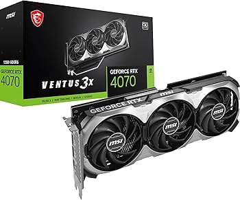 Amazon.com: MSI GeForce RTX 4070 Ventus 3X E1 12G OC Graphics Card