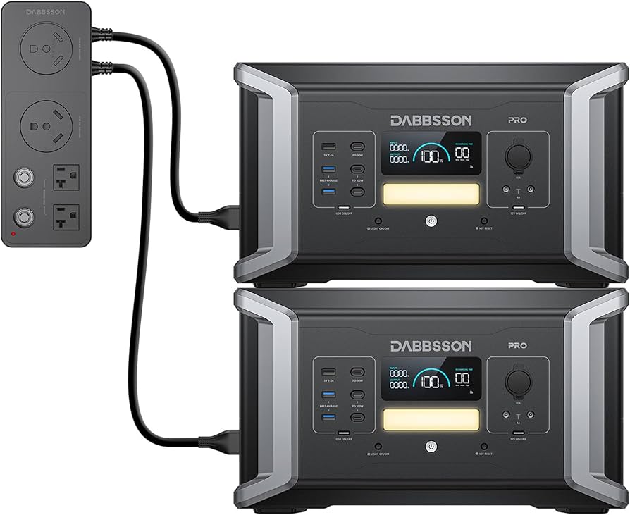 Amazon.co.jp: Dabbsson 半固体リン酸鉄ポータブル電源 大容量