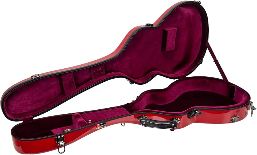 Amazon.com: Crossrock Les Paul Fiberglass Guitar Case with TSA
