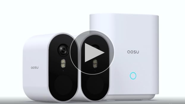 Amazon.co.jp: aosu 防犯カメラ 屋外 2台セット 電池式9200mAh 300万