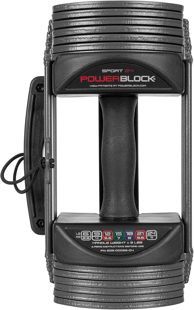 Amazon | PowerBlock Sport 24 調節可能なダンベル 24ポンド (2個