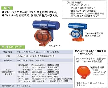 Amazon | ハピソン(Hapyson) YF-20DF チェストライト用オレンジ