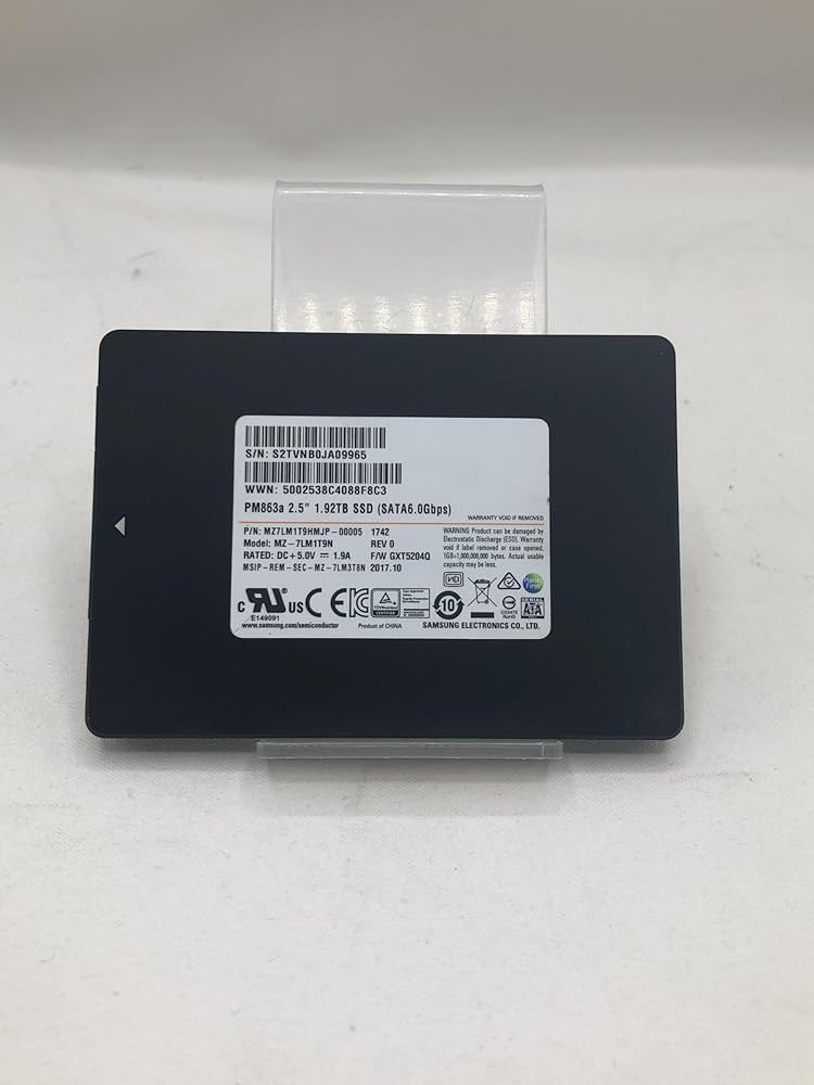 Amazon.com: Samsung PM863a 1.92TB SATA 6Gb/s 2.5