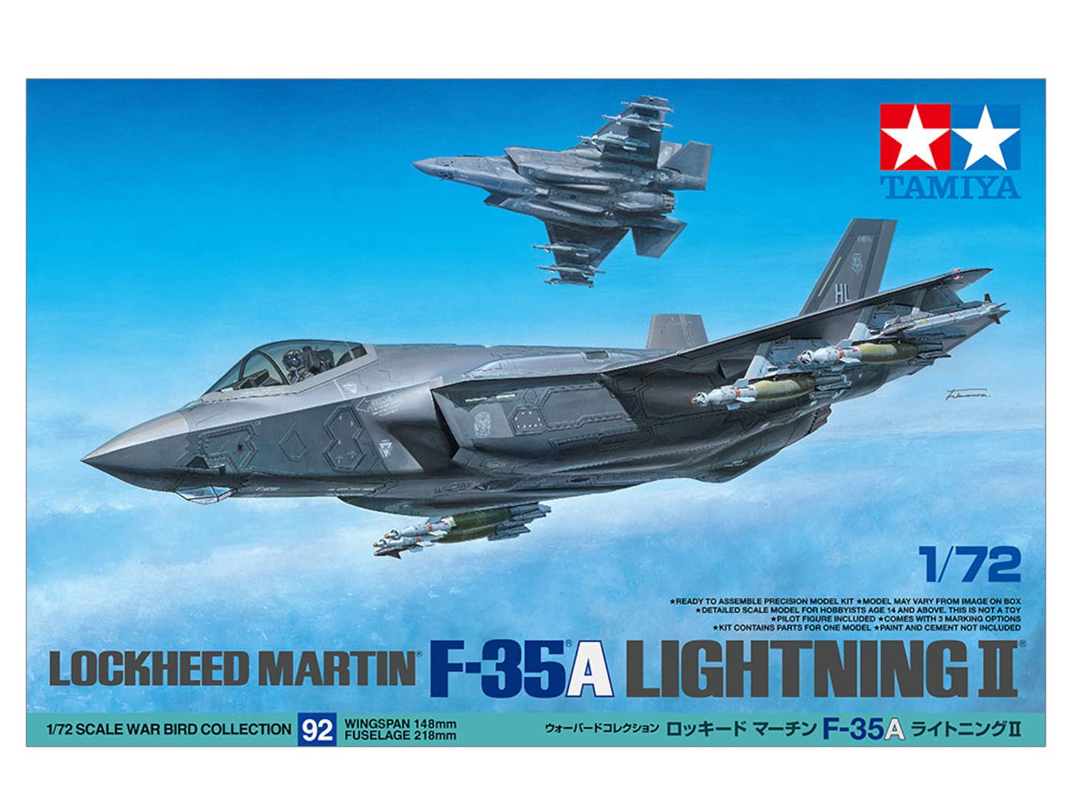 Amazon.com: Tamiya 60792 1:72 F-35A Lightning II - Faithful