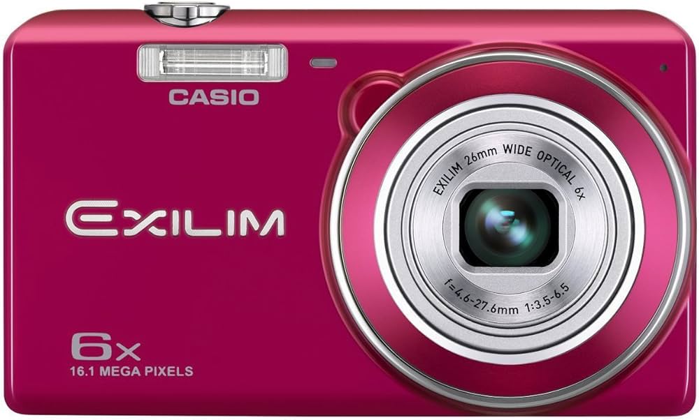 Amazon | CASIO デジタルカメラ EXILIM 1610万画素 6倍 レッド EX