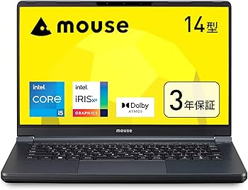 Amazon | mouse 【3年保証】 14インチ ノートパソコン F4 (Windows 11