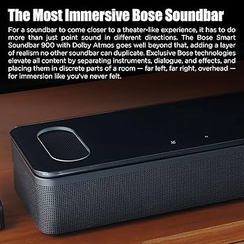 Amazon.com: Bose Smart Soundbar 900 Dolby Atmos with Alexa Built