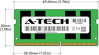 A-Tech 32GB DDR4 3200 MHz SODIMM PC4-25600 (PC4-3200AA) CL22 2Rx8