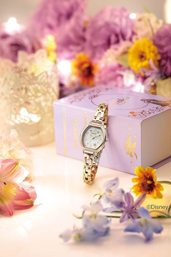 Amazon.co.jp: [シチズン] 腕時計 ウィッカ 白蝶貝文字板 Disney