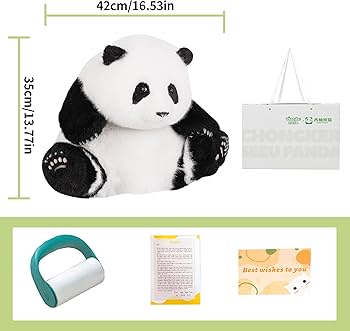Amazon.co.jp: Chongker パンダのぬいぐるみがリアルでリアル、パンダ
