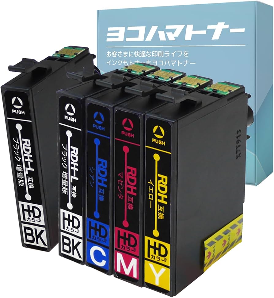 Amazon.co.jp: EPSON用互換インクカートリッジリコーダー用 RDH-4CL