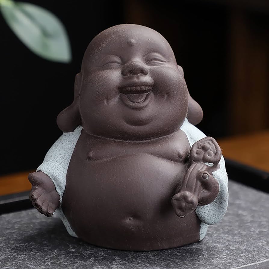 Amazon.co.jp: セラミック 小さなかわいい仏像 僧侶の置物