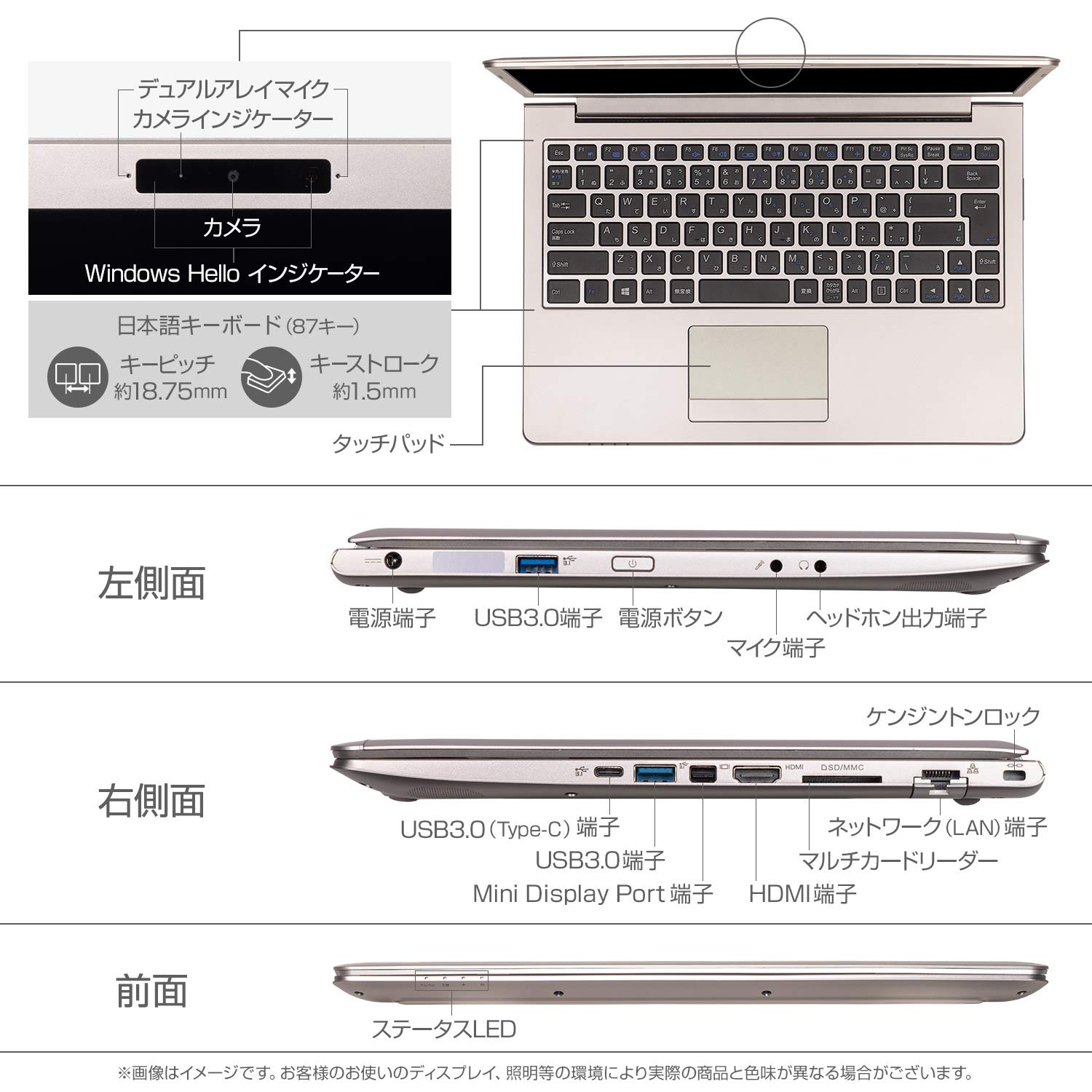 Amazon.co.jp: mouse 14型ノートパソコン Core i7-8550U 4コア1.80GHz