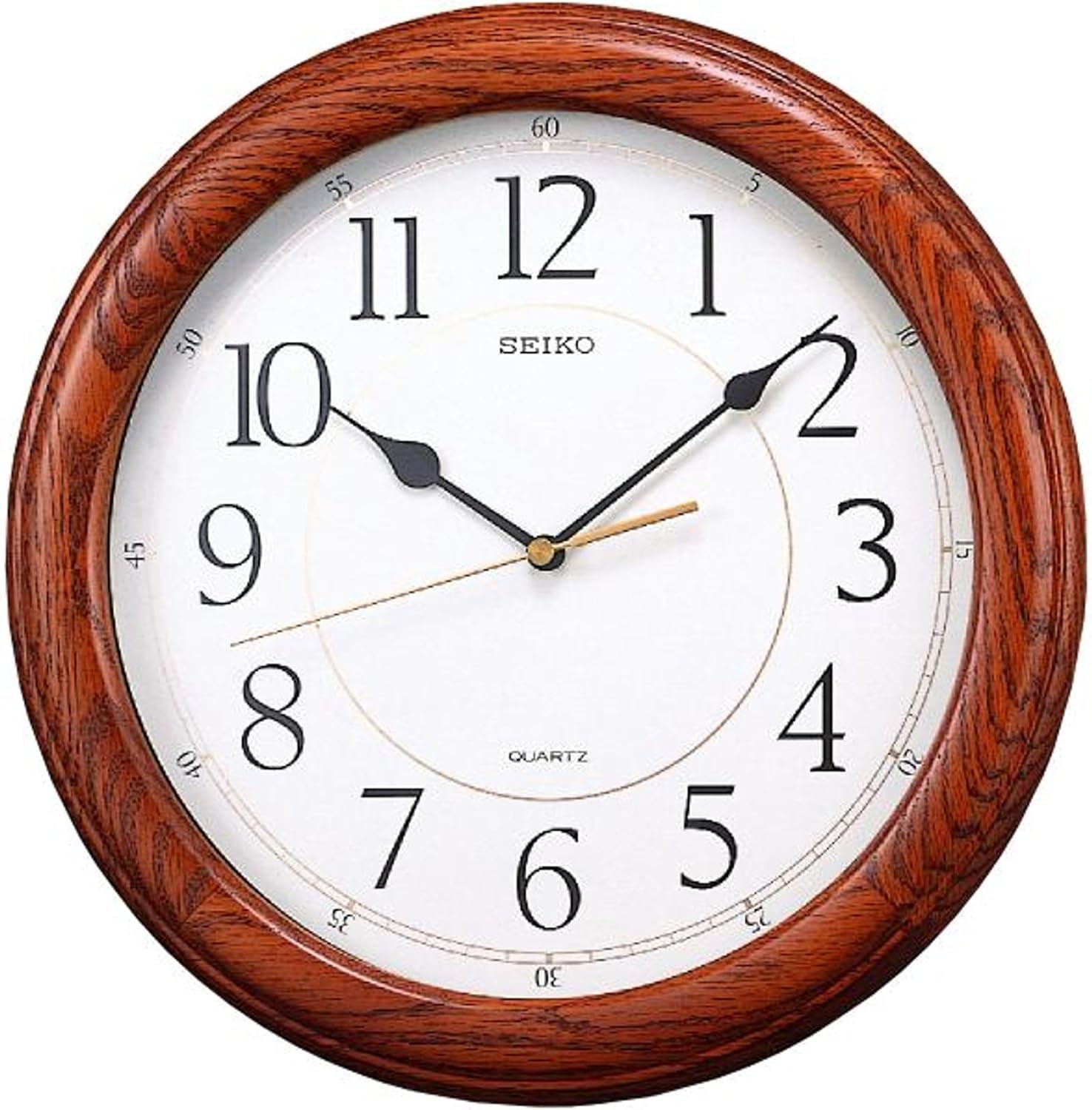 Seiko - Brandclub - Seiko Wall Clock Quiet Sweep Second Hand Dark