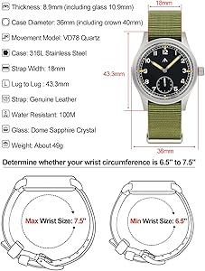 Amazon.com: TACTICAL FROG Militado D12 Military Mens Watches VD78