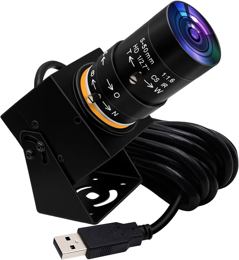 Amazon.com: ELP 4K USB Camera with Microphone 5-50mm Varifocal