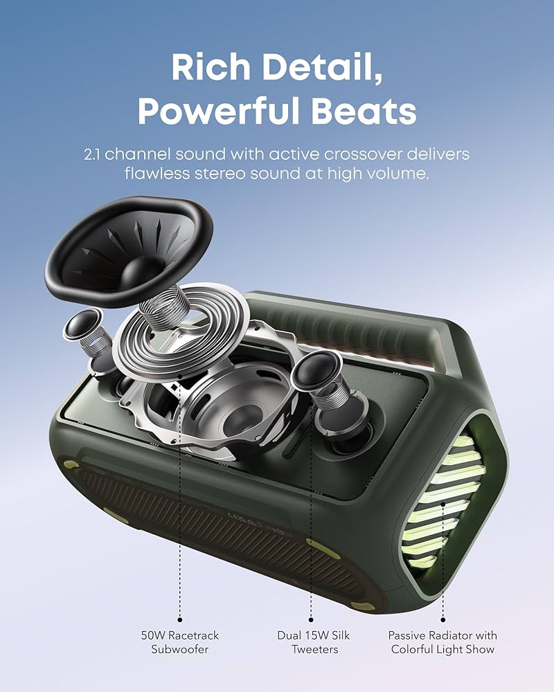 Amazon.com: Soundcore Boom 2 Outdoor Speaker, 80W, Subwoofer