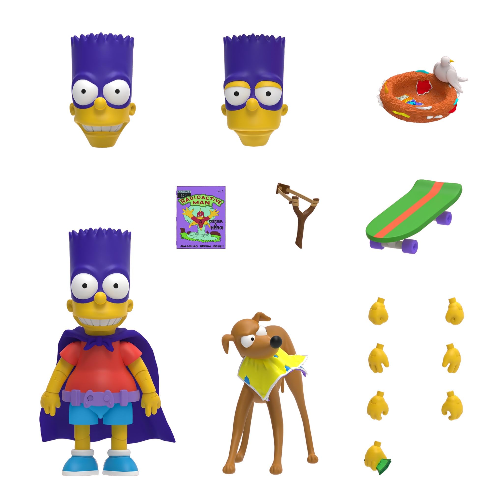 Amazon.com: Super7 Ultimates The Simpsons Bartman - 7