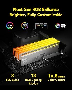 Lexar Thor Z Series RGB DDR5 RAM 32GB Kit (2x16GB) 6000 MHz, DRAM