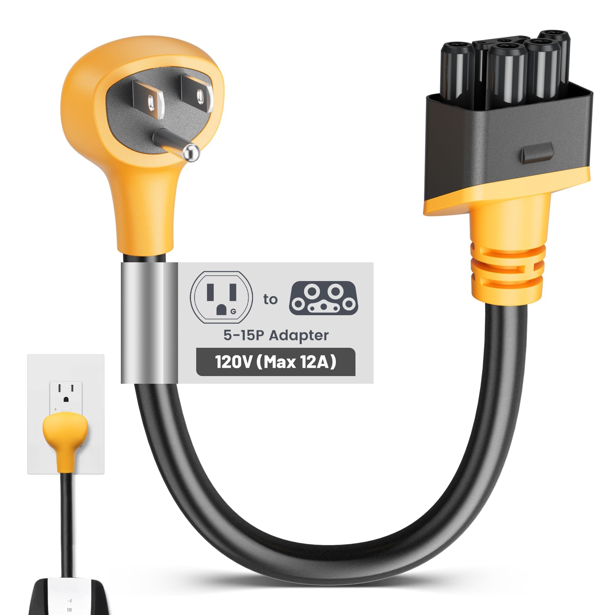 Amazon.com: MECMO NEMA 5-15 Adapter for Tesla Gen 2 & 3 Mobile