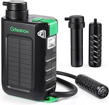 Amazon.co.jp: Greeshow GS-2811 電動浄水器 アウトドア 【日本正規品