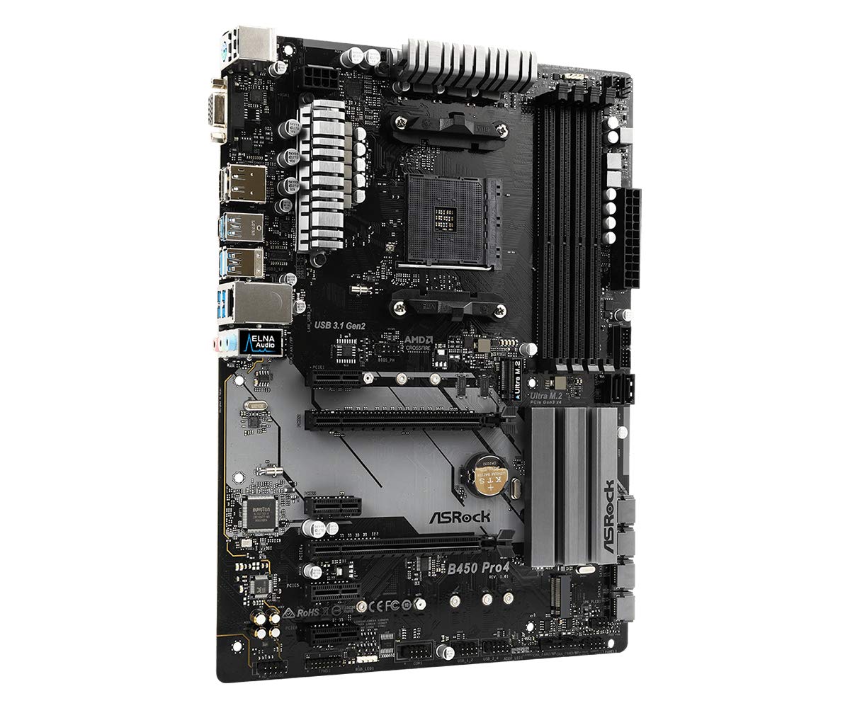 Amazon | ASRock マザーボード B450 Pro4 AMD Ryzen AM4 対応 B450
