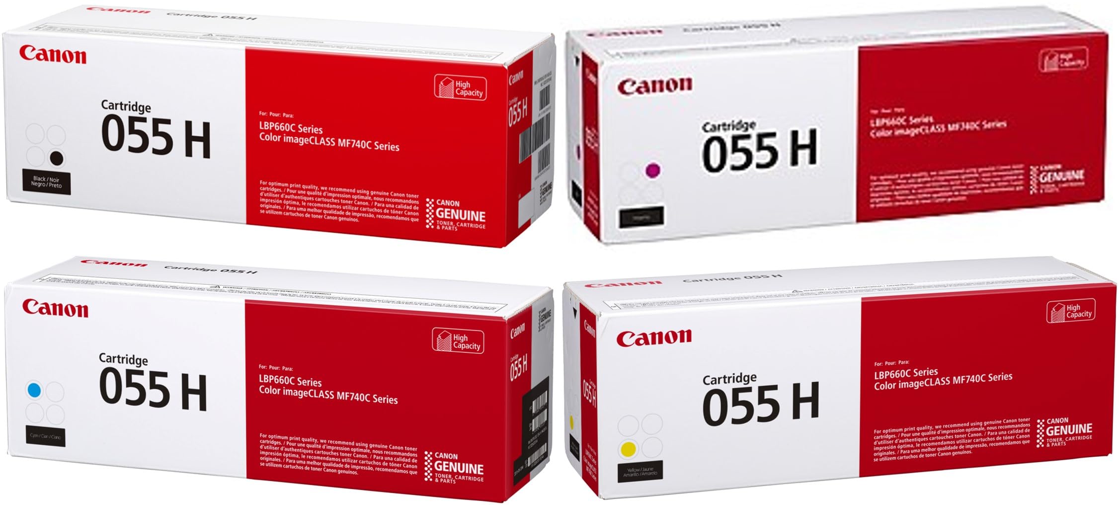 Amazon.co.jp: 【純正品】CANON トナーカートリッジ055H 4色セット