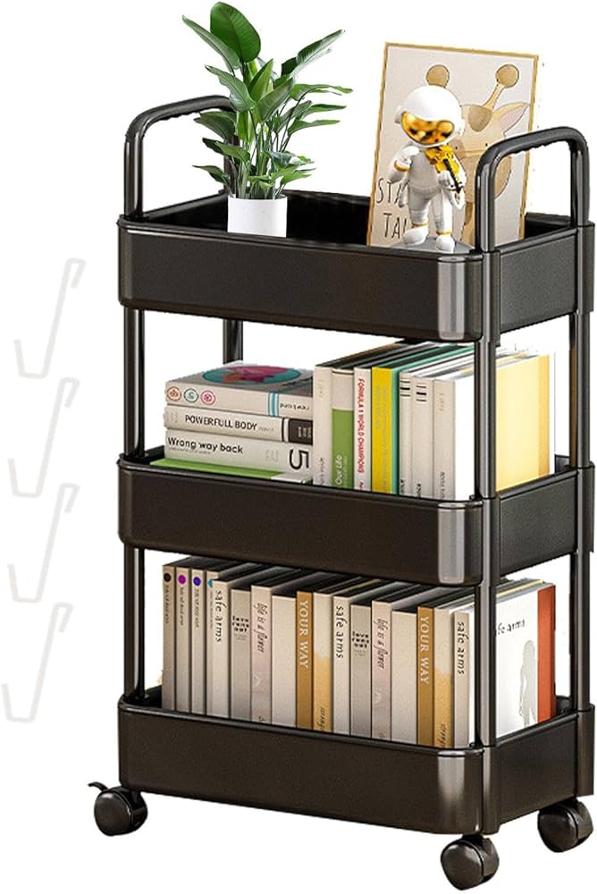 Amazon.co.jp: ファイルワゴン 3段式/4段式 キャスター付き 移動可能