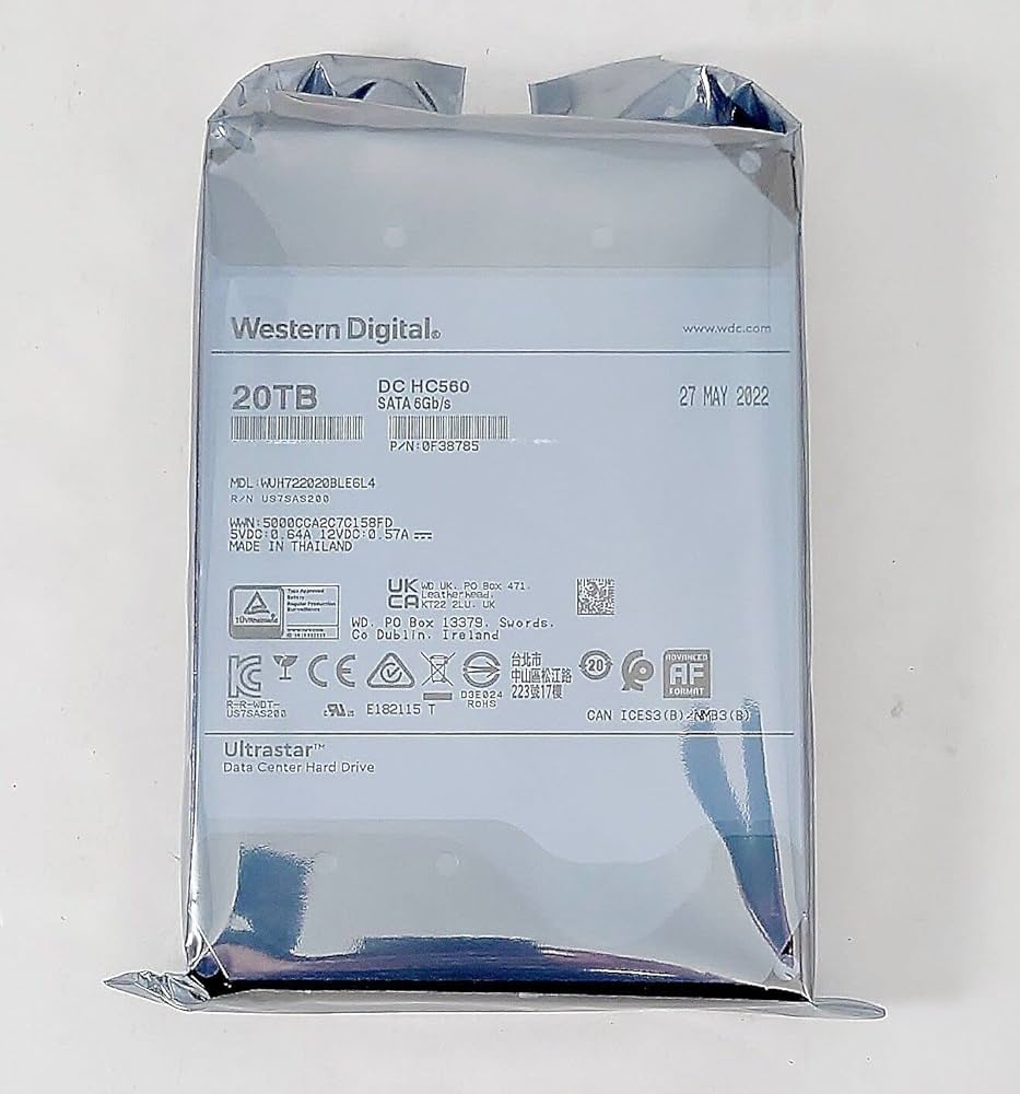 Amazon | WD Ultrastar HC560 WUH722020BLE6L4 20TB 7200RPM 3.5インチ