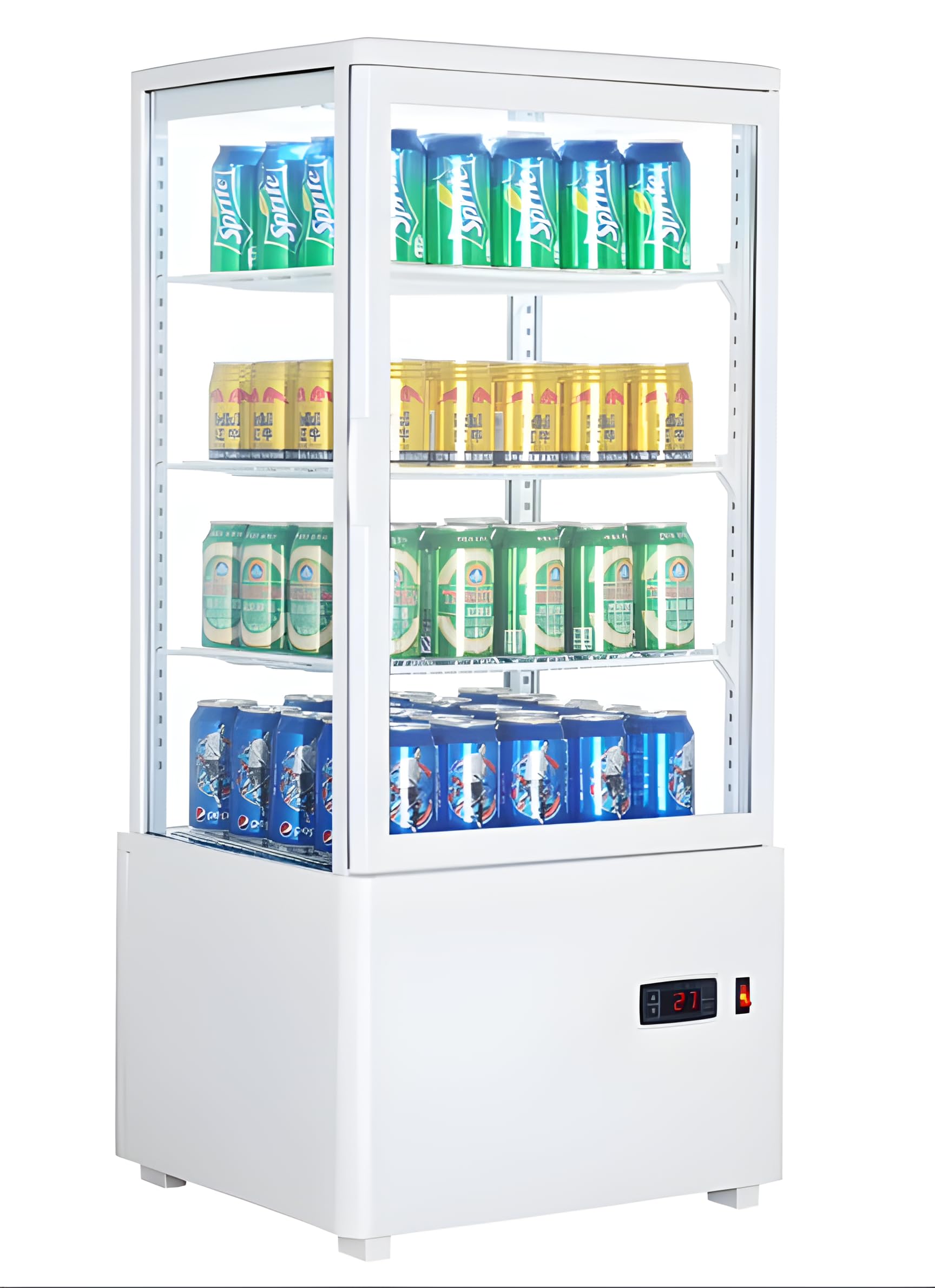 Amazon | 18Depot 冷蔵ショーケース 78L コンパクト 業務・家庭両用