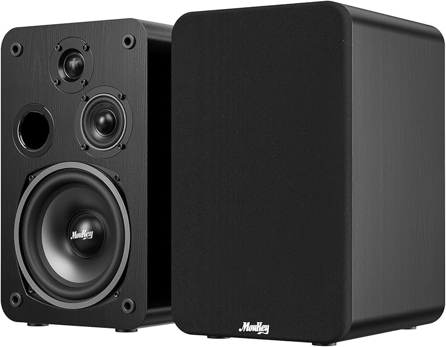 Amazon.co.jp: Moukey ブックシェルフスピーカー パッシブスピーカー