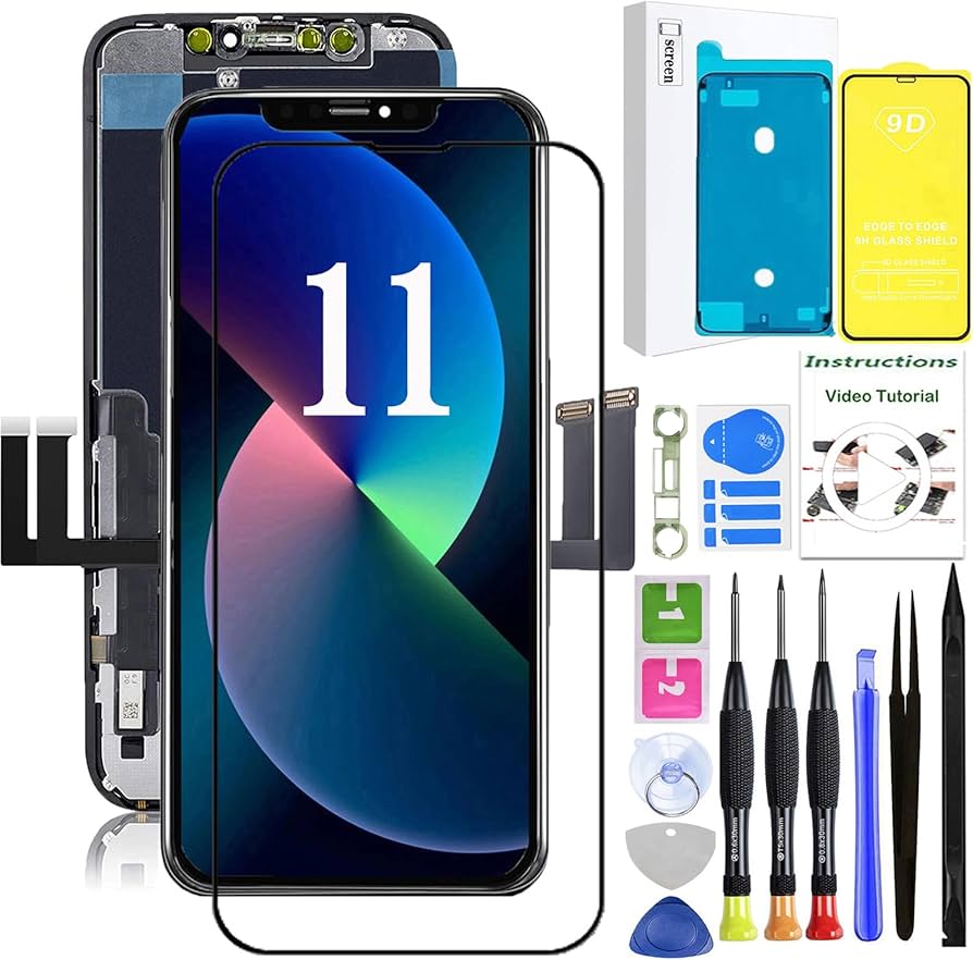 Amazon.co.jp: LEAFE iPhone 11用スクリーン交換、LCD ディスプレイ 3D