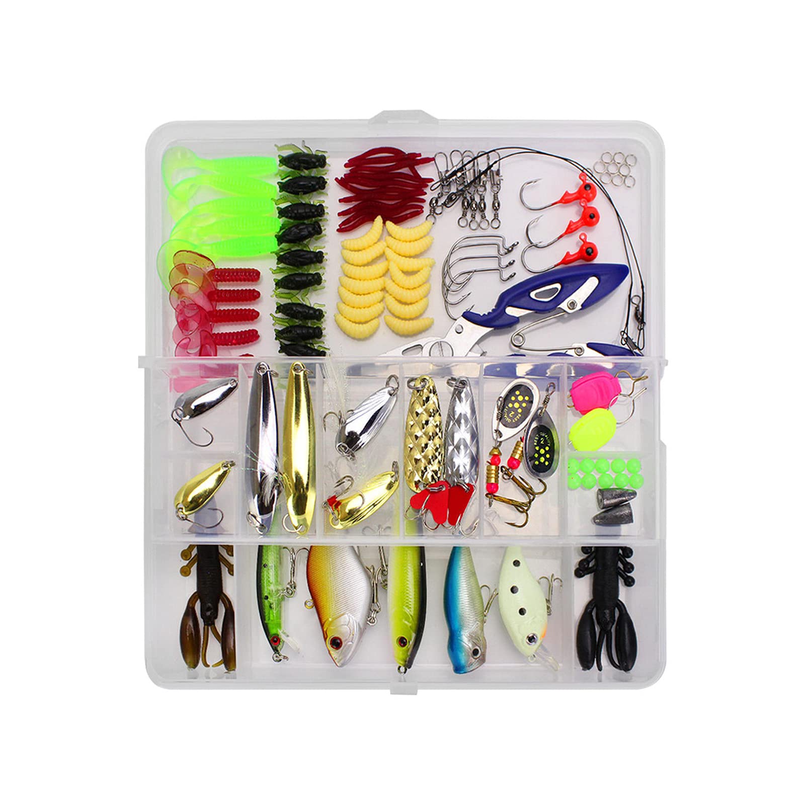 Amazon.co.jp: 釣りルアーセット 釣り用仕掛け小物セット 初心者向け